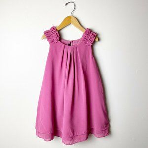 LILI GAUFRETTE Girls 6 Purple Sleeveless Layered Chiffon Spring Easter Dress